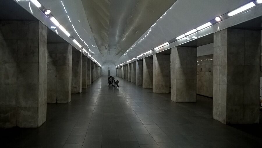 Marshal Baghramyan metro station in central Yerevan