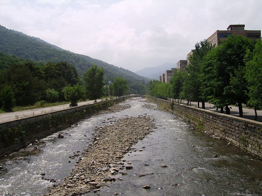 The Aghstev river in Dilijan