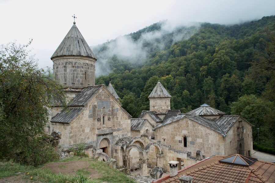 Haghartsin Monastery in mist