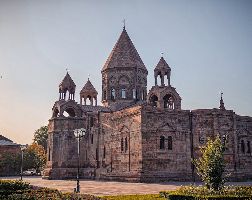 Echmiadzin Cathedral in evening light