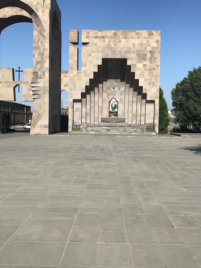 Open-air altar in the Etchmiadzin grounds