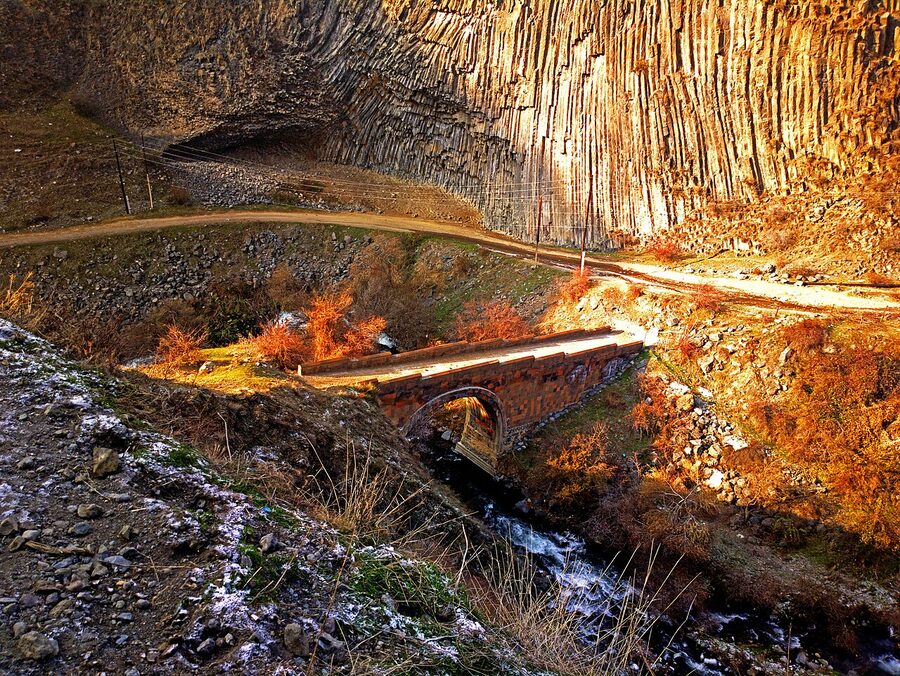 11th century bridge in Garni village
