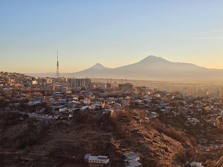 Yerevan with Mount Ararat in the background