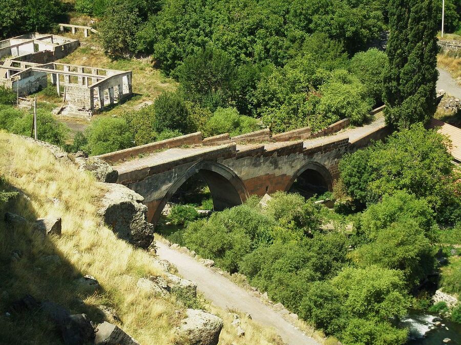 Ashtarak Bridge built in 1664 over the Kasagh River