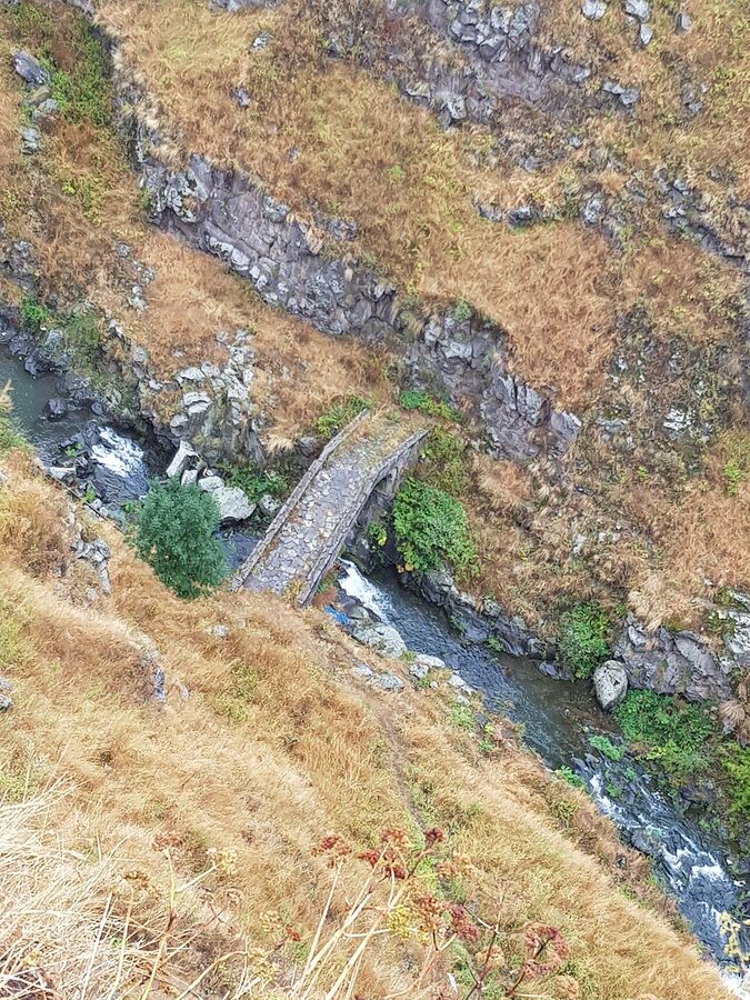 Stone arch at Lori Berd fortress bridge