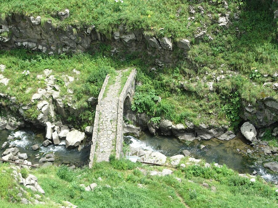 Lori Berd medieval bridge over the Urut River