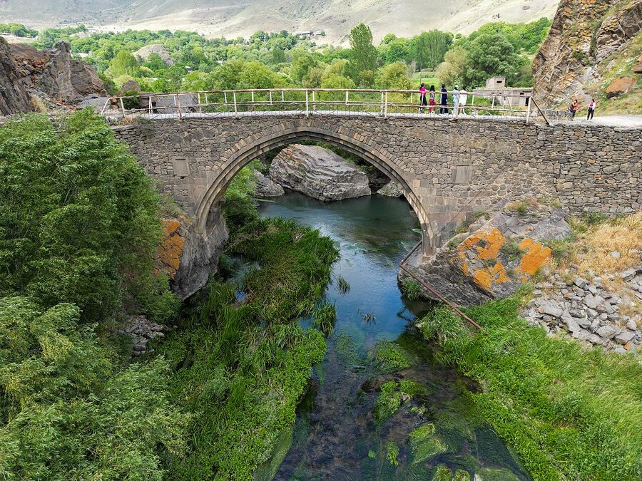 Melik Tangi bridge over the Vorotan River in Syunik