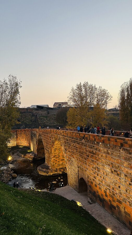 The Red Bridge in Yerevan after restoration