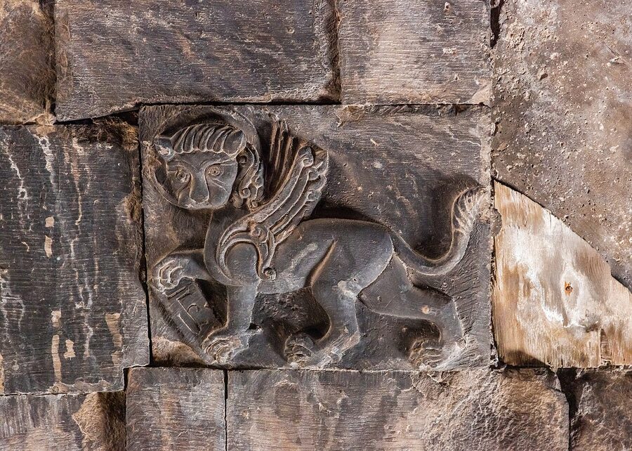 Noravank monastery in its red gorge