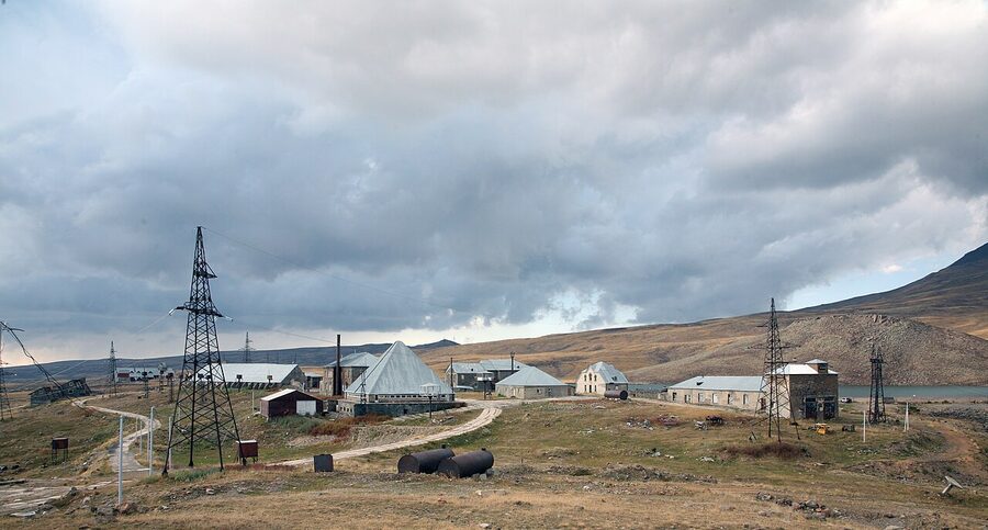 The Aragats Cosmic Ray Research Station near Lake Kari at 3,200m altitude