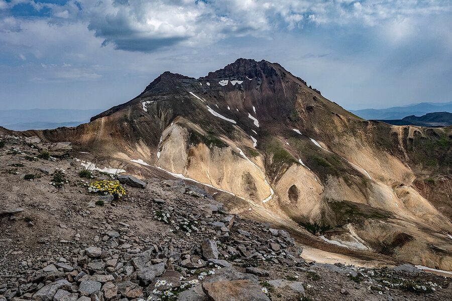 The northern summit of Mount Aragats, the country's highest point at 4,090m