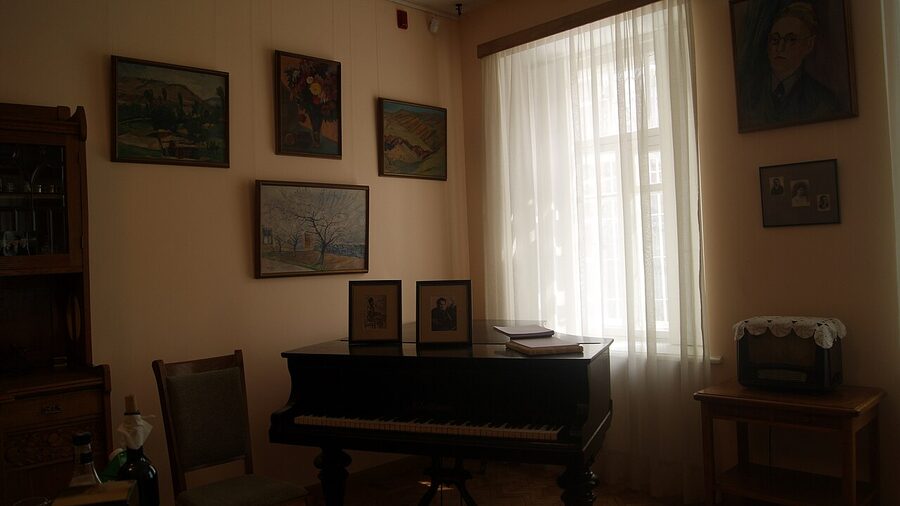 Gallery wall inside the Saryan House-Museum after the 2016 reconstruction