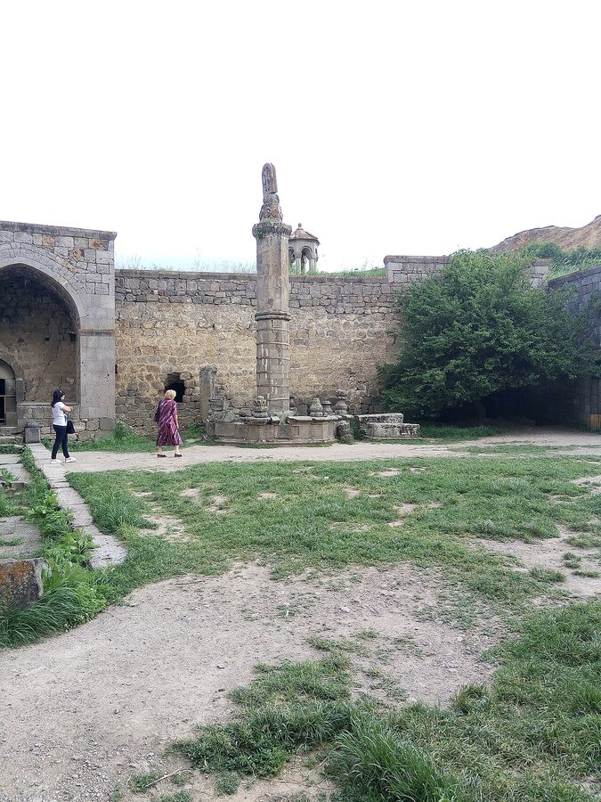 Gavazan swaying pillar at Tatev Monastery, an 8-metre stone column