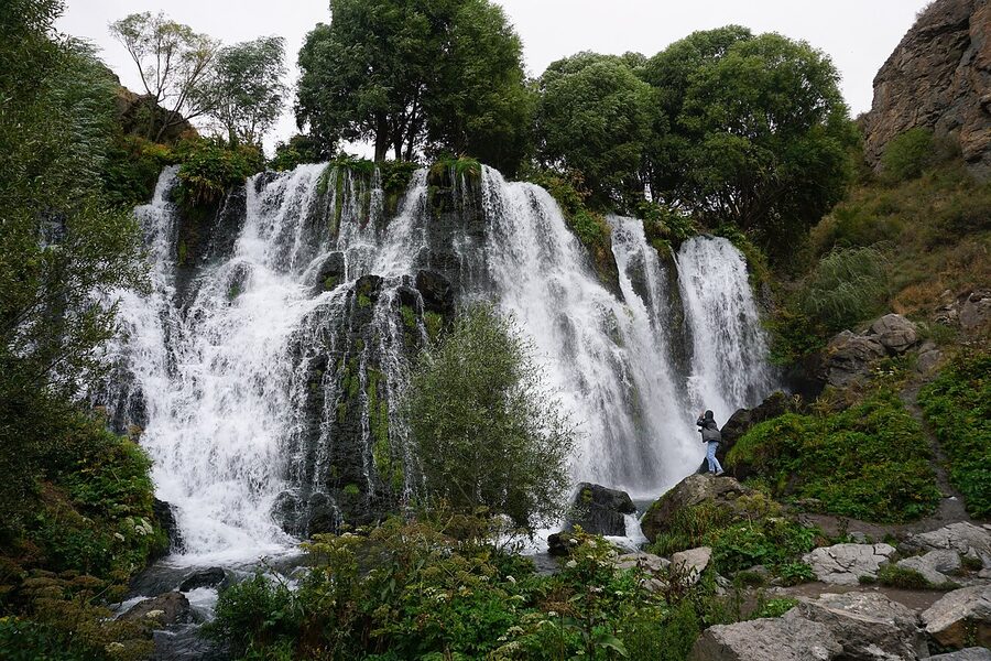 Shaki Waterfall in Syunik Province, Armenia, a stop on some Tatev day tours