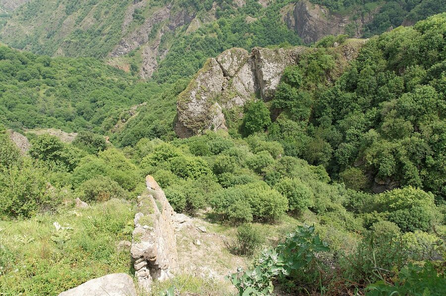 Vorotan Canyon viewed from Tatev Monastery, Syunik Province, Armenia