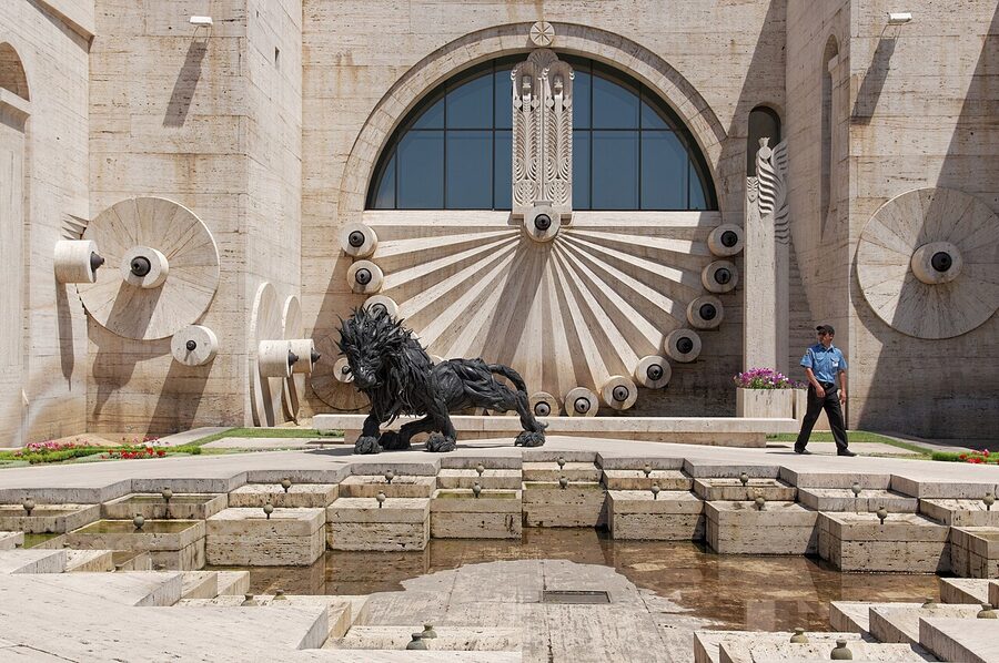 Sculpture detail at the Cascade complex Yerevan
